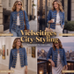 📢📢50%Rabatt!!!🎉✨Damen-Jeansjacke im Vintage-Stil mit symmetrischen Knöpfen