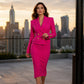 👗 50 % RABATT | Eleganter Blazer-Look & feminine Silhouette – Damen Zweireiher-Blazerkleid