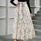 📢📢50%Rabatt!!!🎉✨Damen Maxikleid im A-Linien-Schnitt mit Blumenmuster und langen Ärmeln