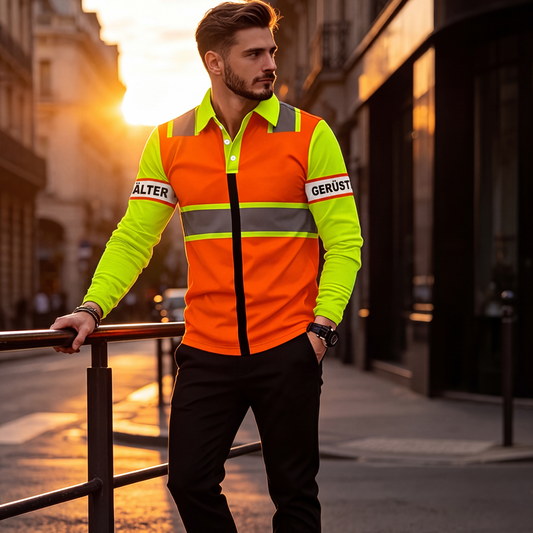 📢📢50%Rabatt!!!🎉⏰ Letzte Welle – Lager fast leer – 50% endet jederzeit ！Langarmshirt für Herren mit hoher Sichtbarkeit