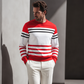 📢📢50%Rabatt!!!🎉💞 Über 100.000 verkauft – der beliebteste Hit – jetzt zum halben Preis ！Gestreiftes Colorblock-Langarm-Sweatshirt für Herren