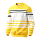 📢📢50%Rabatt!!!🎉💞 Über 100.000 verkauft – der beliebteste Hit – jetzt zum halben Preis ！Gestreiftes Colorblock-Langarm-Sweatshirt für Herren
