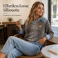 📢📢50% Rabatt!!! 🎉✨ Damen-Sweatshirt mit Leopardenmuster & Rundhalsausschnitt