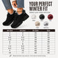 Warme Wintersneaker aus Strick für Damen