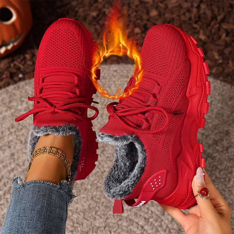 Warme Wintersneaker aus Strick für Damen
