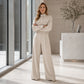 📢📢50%Rabatt!!!💎✨ Top-bewertet – Set mit Jacke und weiter Hose – zeitlos und praktisch
