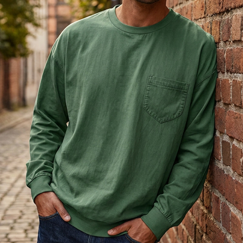 📢📢50%Rabatt!!!🎉✨Langarm-T-Shirt für Herren, lockere Passform