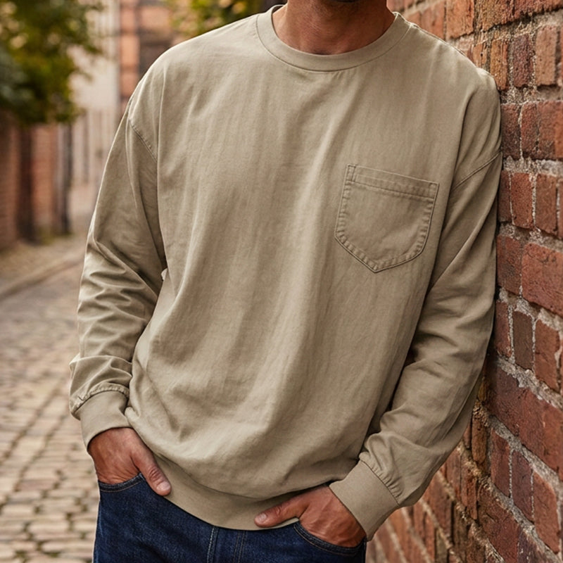 📢📢50%Rabatt!!!🎉✨Langarm-T-Shirt für Herren, lockere Passform