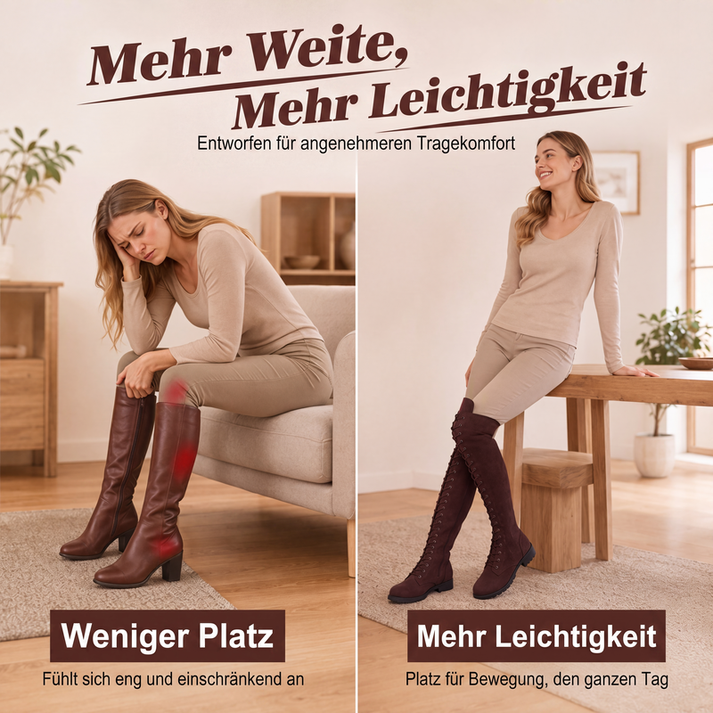 📢📢50%Rabatt!!!🎉✨Hohe Schnür-Overknee-Stiefel für Damen