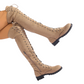 📢📢50%Rabatt!!!🎉✨Hohe Schnür-Overknee-Stiefel für Damen