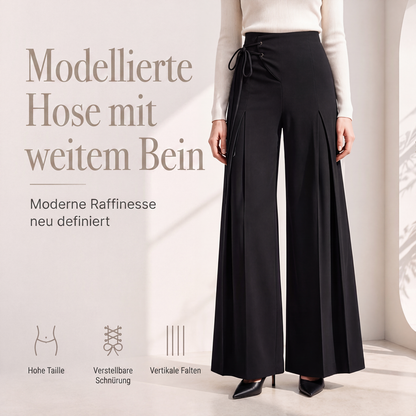 📢📢50%Rabatt!!!🎉✨Weite plissierte High-Waist-Hose für Damen