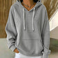 📢📢50%Rabatt!!!🎉✨Gestreefter Patchwork-Hoodie für Damen