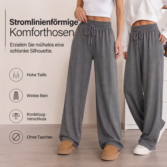 📢📢50%Rabatt!!!🎉⌛ Nur solange Vorrat reicht – danach regulärer Preis! Damen-Hosen mit hoher Taille, weitem Bein und Kordelzug