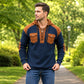 📢📢50%Rabatt!!!🎉🏃‍♀️ Es wird im Akkord weggeschnappt – zögern Sie nicht! Legere Kapuzen-Sweatshirt aus Waffelstrick für Herren