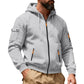 📢📢50%Rabatt!!!🎉✨Herren-Cargo-Jacke mit durchgehendem Reißverschluss und Kapuze