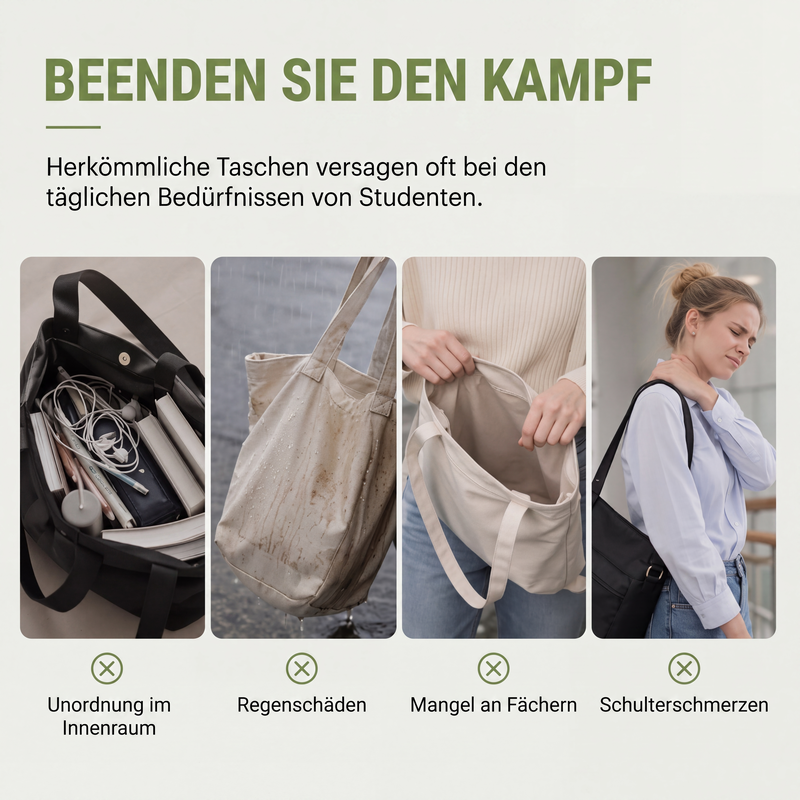 👜 50% Rabatt | Mehr Platz & smarte Organisation – Multi-Pocket Alltagstasche