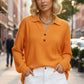 📢📢50%Rabatt!!!🎉⭐ Top-bewertet – V-Ausschnitt-Bluse mit Waffeltextur
