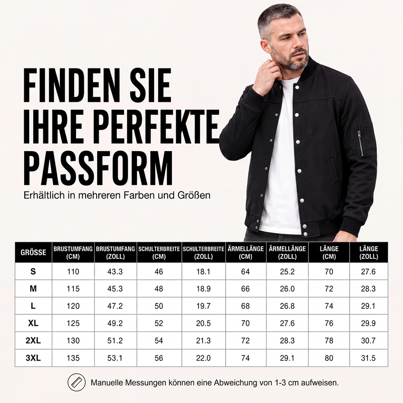 📢📢50%Rabatt!!!🎉✨Herren-Blousonjacke aus Wildlederimitat