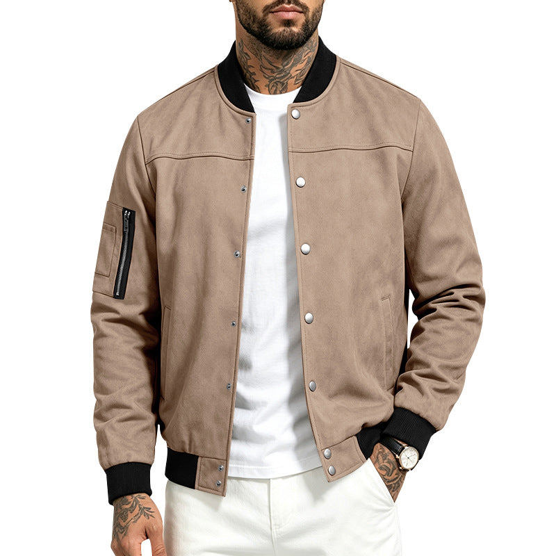📢📢50%Rabatt!!!🎉✨Herren-Blousonjacke aus Wildlederimitat