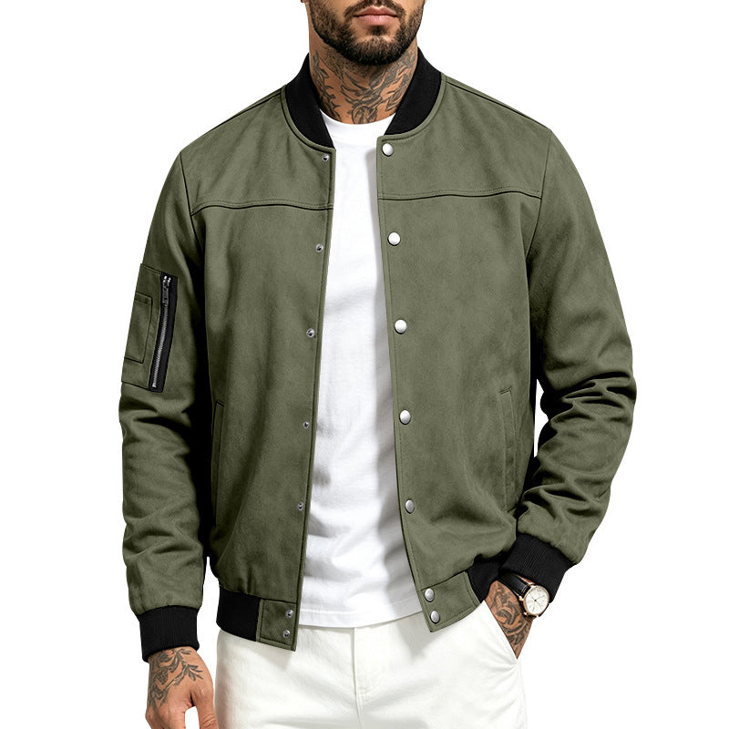 📢📢50%Rabatt!!!🎉✨Herren-Blousonjacke aus Wildlederimitat