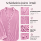 📢📢50%Rabatt!!!🎉✨Damen-Bluse in Unifarbe mit Rüschenkragen