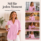 📢📢50%Rabatt!!!🎉✨Damen-Bluse in Unifarbe mit Rüschenkragen