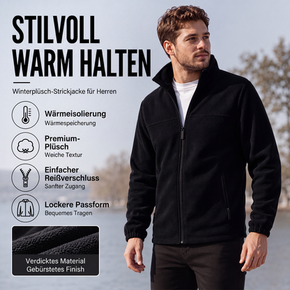 📢📢50%Rabatt!!!🎉✨Warme Stehkragen-Reißverschlussjacke für Herren