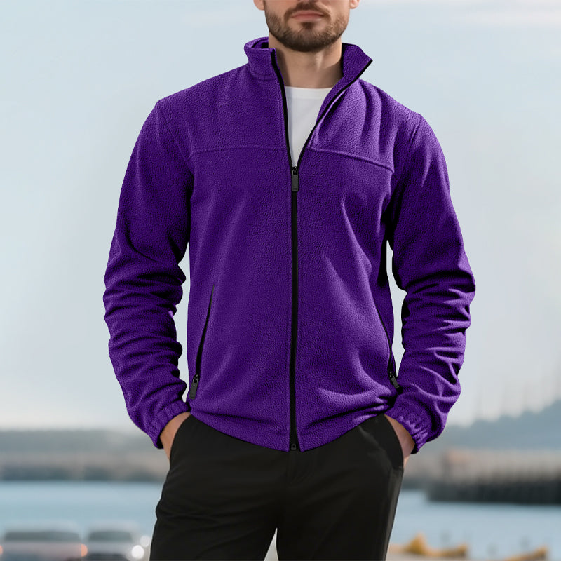📢📢50%Rabatt!!!🎉✨Warme Stehkragen-Reißverschlussjacke für Herren