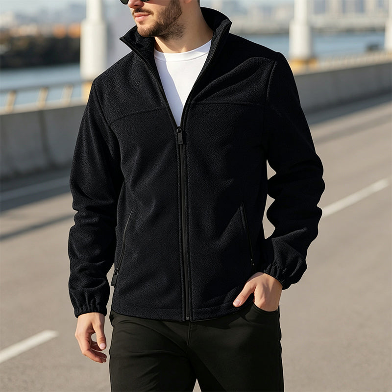 📢📢50%Rabatt!!!🎉✨Warme Stehkragen-Reißverschlussjacke für Herren