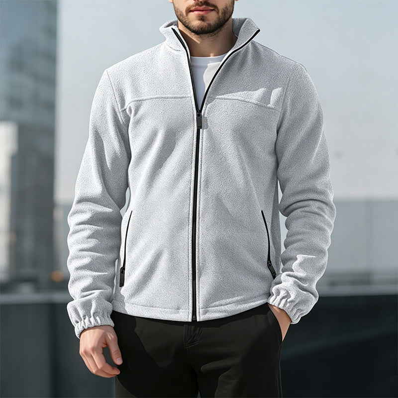 📢📢50%Rabatt!!!🎉✨Warme Stehkragen-Reißverschlussjacke für Herren