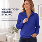 📢📢50%Rabatt!!!👚💎 Jetzt im Trend – Damen-Sweatshirt mit Zopfmuster und halblangem Reißverschluss
