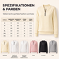 📢📢50%Rabatt!!!👚💎 Jetzt im Trend – Damen-Sweatshirt mit Zopfmuster und halblangem Reißverschluss