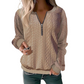 📢📢50%Rabatt!!!👚💎 Jetzt im Trend – Damen-Sweatshirt mit Zopfmuster und halblangem Reißverschluss