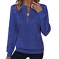 📢📢50%Rabatt!!!👚💎 Jetzt im Trend – Damen-Sweatshirt mit Zopfmuster und halblangem Reißverschluss