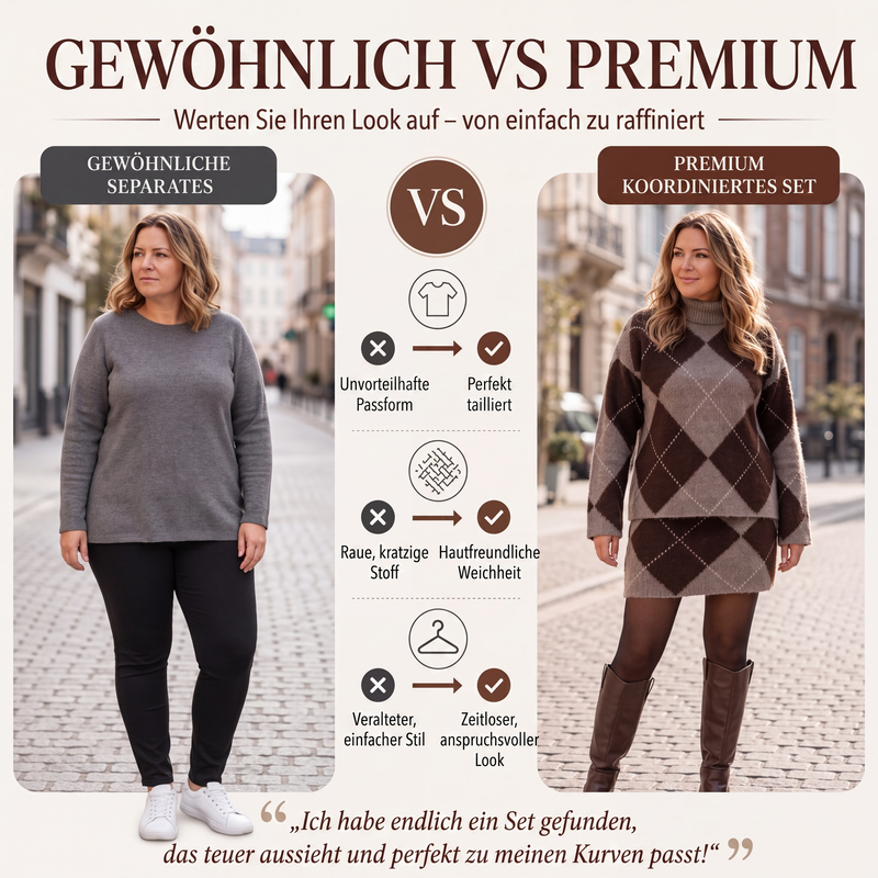 Damen-Argyle-Set – bequem und stylisch