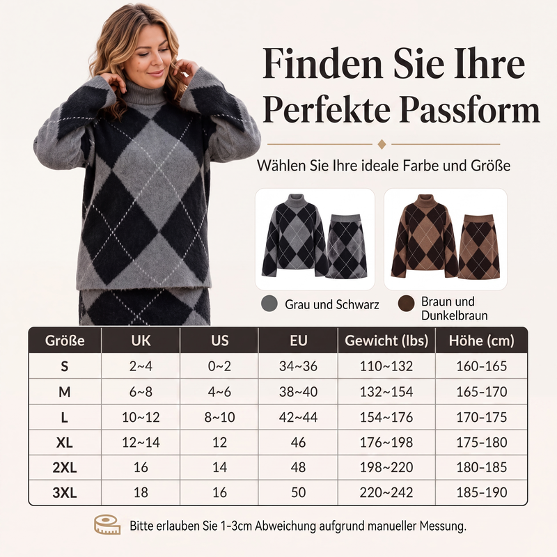 Damen-Argyle-Set – bequem und stylisch