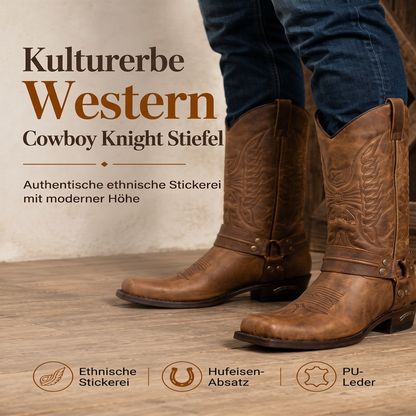 📢📢50%Rabatt!!!🎉✨Westliche Cowboystiefel mit quadratischer Kappe für Herren