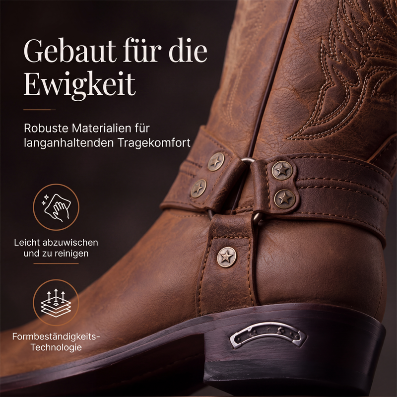 📢📢50%Rabatt!!!🎉✨Westliche Cowboystiefel mit quadratischer Kappe für Herren