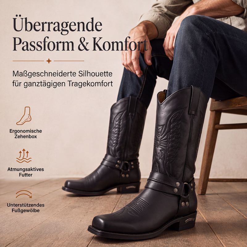 📢📢50%Rabatt!!!🎉✨Westliche Cowboystiefel mit quadratischer Kappe für Herren