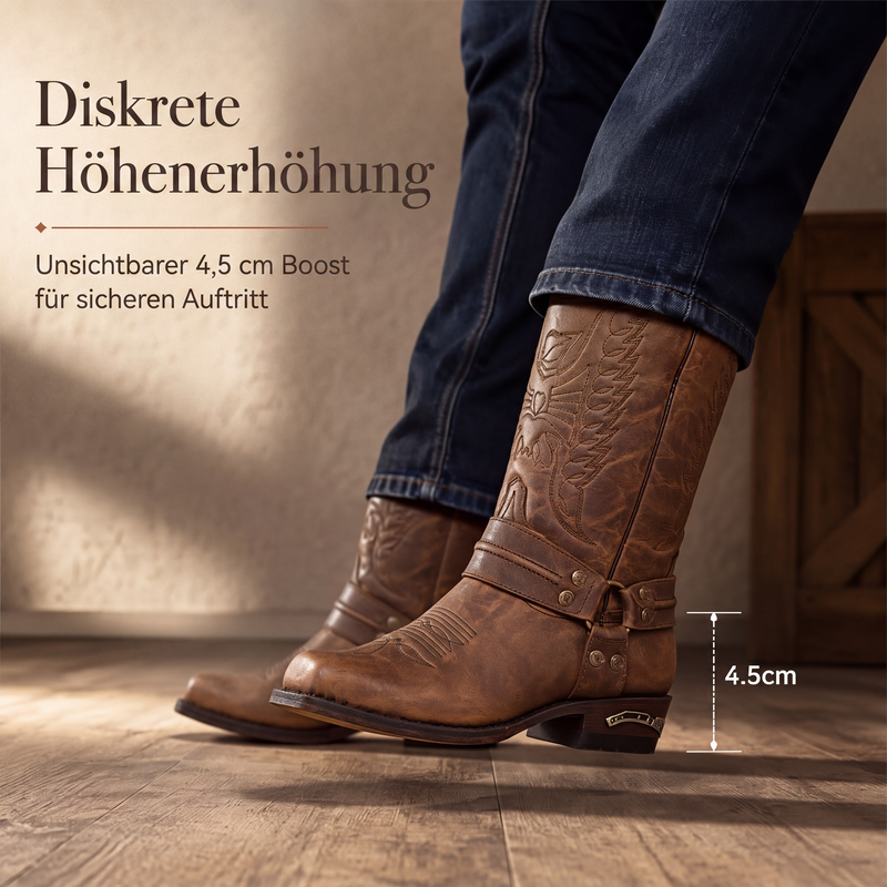 📢📢50%Rabatt!!!🎉✨Westliche Cowboystiefel mit quadratischer Kappe für Herren