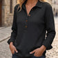 📢📢50%Rabatt!!!🎉✨Langarm-Henley-Shirt aus Waffelstrick für Damen