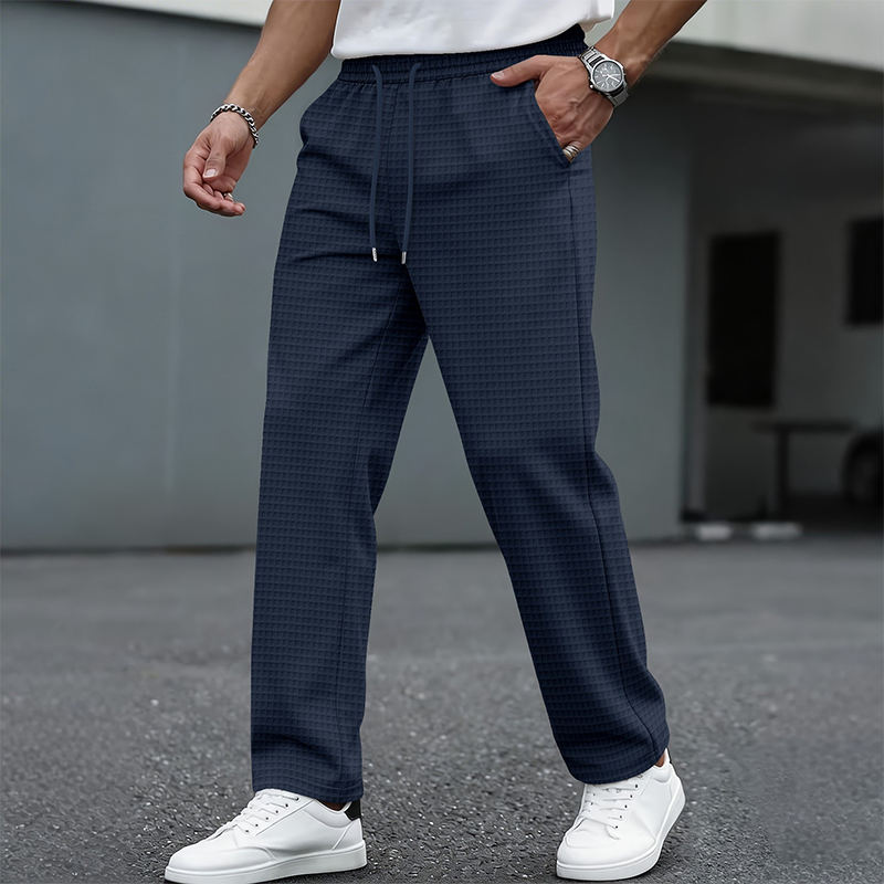 📢📢50%Rabatt!!!🎉✨Herren-Freizeithose aus Waffelstrick mit Kordelzug