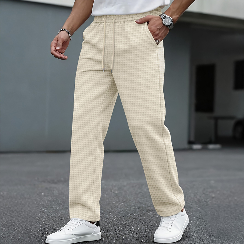 📢📢50%Rabatt!!!🎉✨Herren-Freizeithose aus Waffelstrick mit Kordelzug