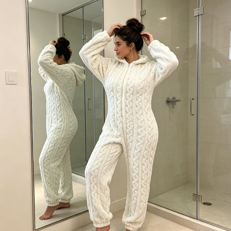 🐻 50% Rabatt | Kuschelige Wärme & süßer Komfort – Bären-Kapuzen-Overall