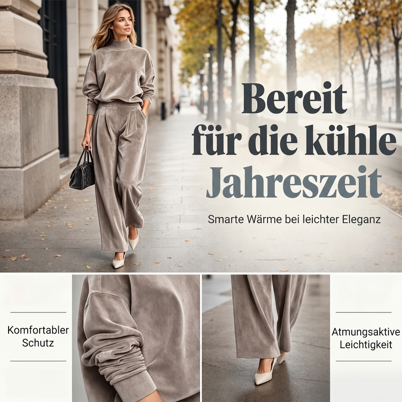 🧶 50% Rabatt | Fließende Eleganz & weicher Komfort – Damen Strick-Set