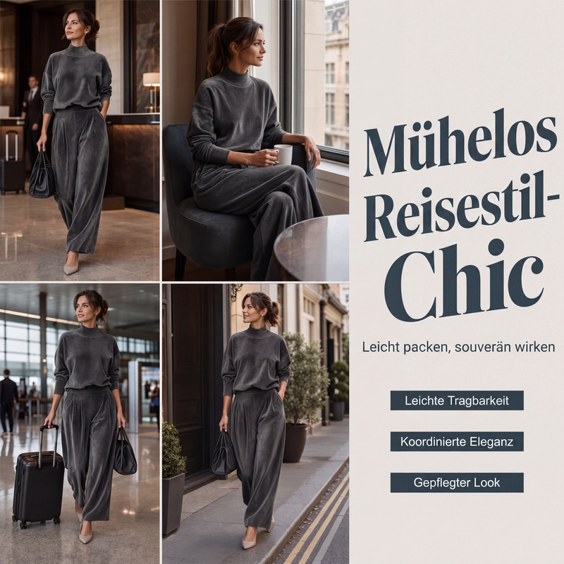 🧶 50% Rabatt | Fließende Eleganz & weicher Komfort – Damen Strick-Set