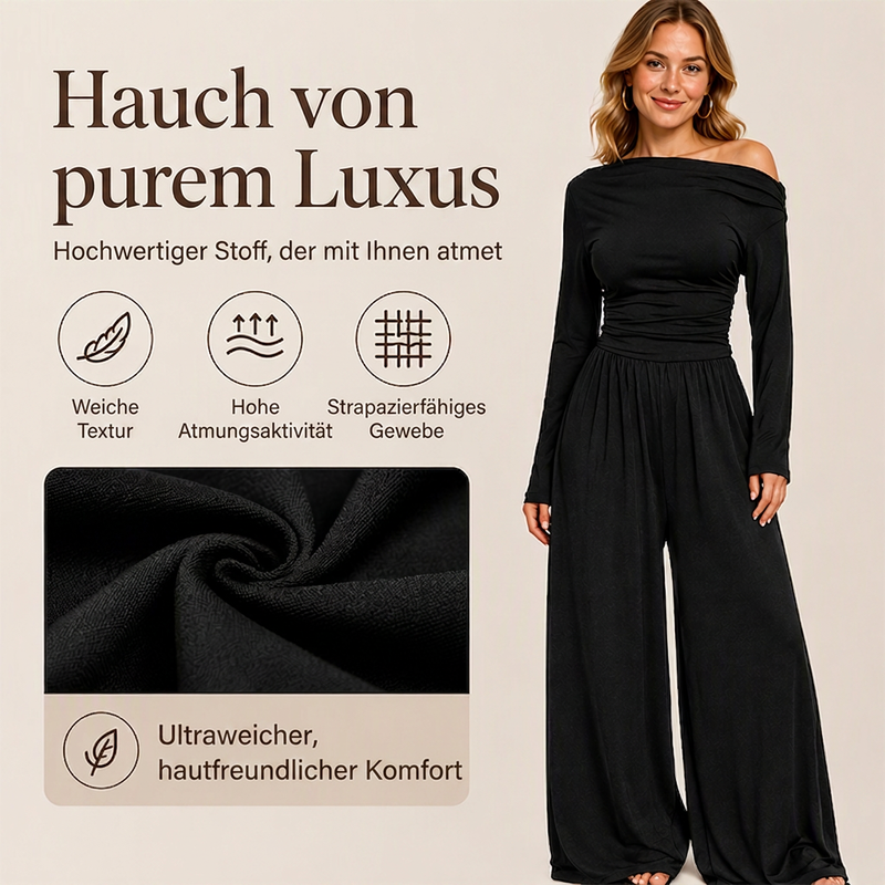 📢🎉50%Rabatt!!!🛍️✨Damen-Schulterfreier Weitbein-Jumpsuit