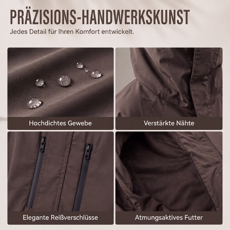 📢📢50%Rabatt!!!🎉✨Winddichte Cargojacke mit Kapuze für Herren, wasserdichte Outdoor-Streetwear-Mantel