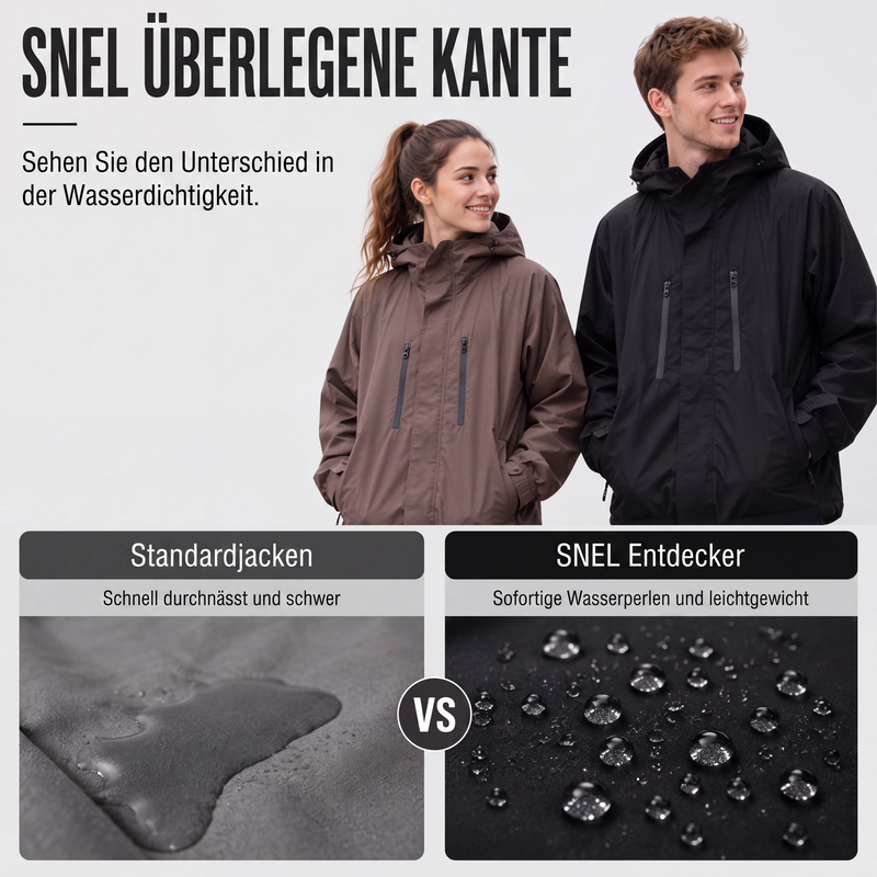 📢📢50%Rabatt!!!🎉✨Winddichte Cargojacke mit Kapuze für Herren, wasserdichte Outdoor-Streetwear-Mantel