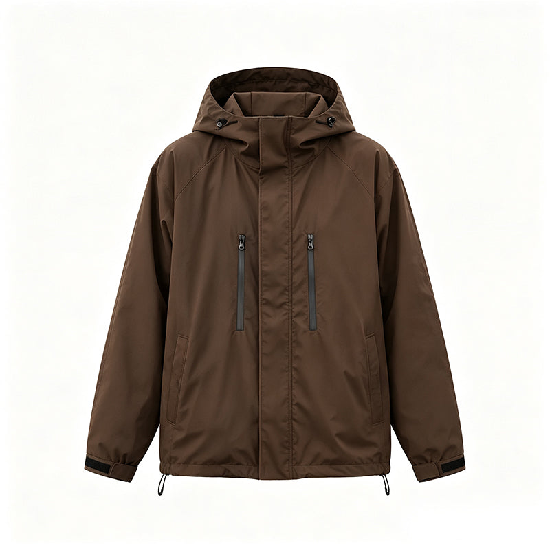 📢📢50%Rabatt!!!🎉✨Winddichte Cargojacke mit Kapuze für Herren, wasserdichte Outdoor-Streetwear-Mantel
